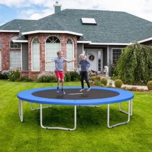 14 Feet Waterproof and Tear-Resistant Universal Trampoline Safety Pad Spring Cover-Navy