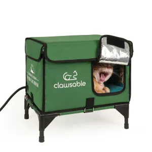 2 in 1 Outdoor Elevated Lift-Top Heated Cat House Small
