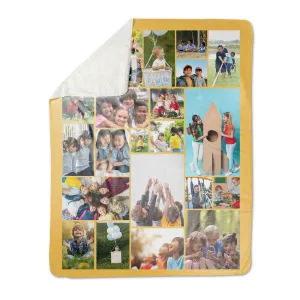 Collage Gallery of Twenty Three Premium Fleece Photo Blanket