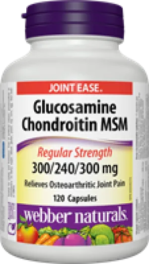 Glucosamine Chondroitin MSM, 300/240/300 mg, 120 capsules