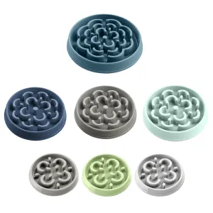 Medallion slow feeder puzzle dog bowl