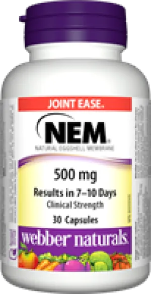 NEM Natural Eggshell Membrane, Clinical Strength, 500 mg, 30 capsules