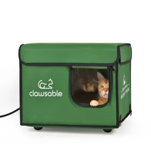 Outdoor Lift-Top Heated Cat House Small