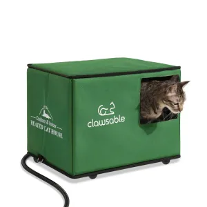 Outdoor Portable Heated Cat House Small