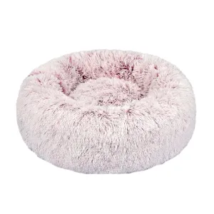Soothing Calming Donut Pet Bed in Pink