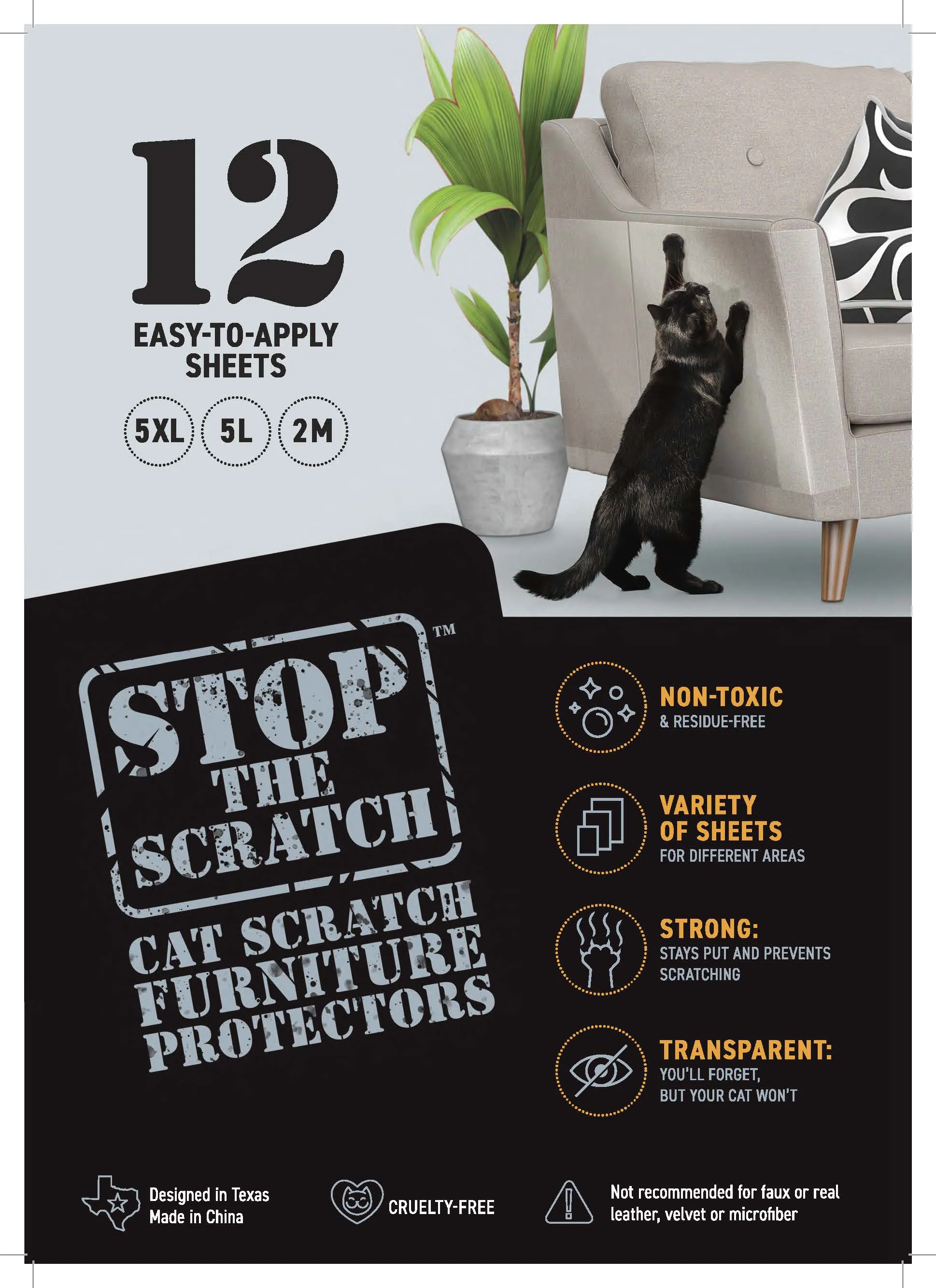 Stop the Scratch Furniture Protector Sheets